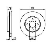 BOSCH 0 986 478 415 Disque de frein