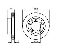 2x Disque de frein ventilé 0 986 478 418 BOSCH pour PORSCHE 944 944 Décapotable