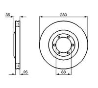 2x Disque de frein ventilé 0 986 478 437 BOSCH pour OPEL ISUZU