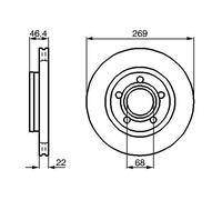 2x Disque de frein ventilé 0 986 478 574 BOSCH pour AUDI A8 D2