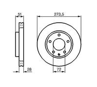 2x Disque de frein ventilé 0 986 479 016 BOSCH pour MAZDA MPV II XEDOS 9