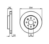 2x Disque de frein ventilé 0 986 479 231 BOSCH pour KIA RIO I A trois volumes