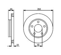 Disque de frein BOSCH 0 986 479 463