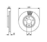 Bosch Disque de frein 0 986 479 576 – Convient pour Mercedes‑Benz – Pack de 2