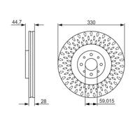 BOSCH Disque de frein pour FIAT LANCIA 0 986 479 648
