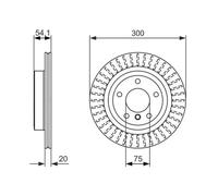 2x Disque de frein ventilé 0 986 479 775 BOSCH pour BMW Z4 Roadster