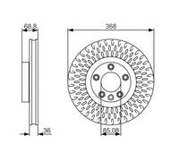 BOSCH - Disque de frein 0 986 479 A33 (Vendu à l'unité) - Réf. 0986479A33