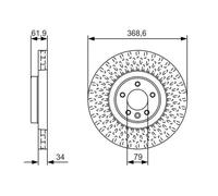 Bosch BD2019 Disques de frein - Essieu avant - certification ECE-R90-1 disque unitaire