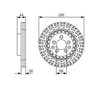Bosch Disque de frein 0 986 479 D16 – avant, ventilé, à haute teneur en carbone – 1 pièce