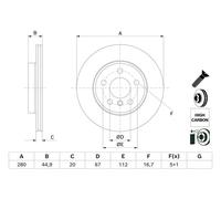 BOSCH 0 986 479 H70 Disque de frein