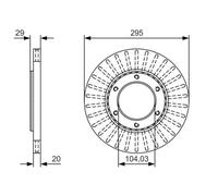 BOSCH 0 986 479 U33 Disque de frein
