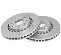 2x Disque de frein ventilé 15878 A.B.S. pour OPEL DAEWOO LOTUS