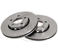 2x Disque de frein ventilé 15936 A.B.S. pour AUDI 100 C3 A trois volumes QUATTRO