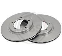 2x Disque de frein ventilé 16049 A.B.S. pour DAIHATSU BERTONE