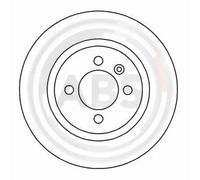 2x Disque de frein ventilé 16069 A.B.S. pour VW SEAT