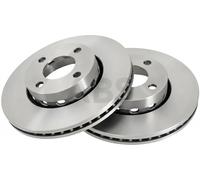 2x Disque de frein ventilé 16101 A.B.S. pour AUDI COUPE B3 80 B4 A trois volumes