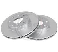 2x Disque de frein ventilé 16117 A.B.S. pour HONDA CIVIC V Hatchback INSIGHT