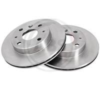 2x Disque de frein ventilé 16169 A.B.S. pour DAIHATSU CHARADE III CHARADE IV