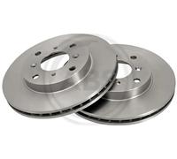 A.B.S. Disque de frein 16171 ventilé pour Honda Accord VI / Prelude IV – 2x