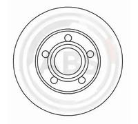 ABS All Brake Systems Disque de frein 16248 ventilé - 2x pour Audi Coupé B3/80 B4