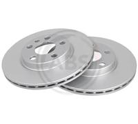 2x Disque de frein ventilé 16325 A.B.S. pour PEUGEOT CITROËN FIAT