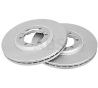 2x Disque de frein ventilé 16485 A.B.S. pour ISUZU OPEL