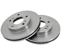 2x Disque de frein ventilé 16497 A.B.S. pour NISSAN SERENA VANETTE CARGO Fourgon