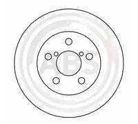 2x A.B.S. 16554 Disque de frein pour TOYOTA RAV 4 I (SXA1) RAV 4 (SXA1) 301mm