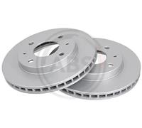2x Disque de frein ventilé 16590 A.B.S. pour MITSUBISHI VOLVO PROTON