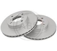 2x Disque de frein ventilé 16626 A.B.S. pour SUZUKI BALENO Break LIANA BALENO