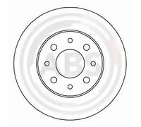 2x Disque de frein ventilé 16904 A.B.S. pour FIAT PALIO PALIO Weekend ALBEA
