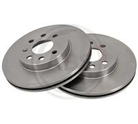 2x Disque de frein ventilé 16927 A.B.S. pour DAEWOO CHEVROLET