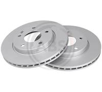 2x Disque de frein ventilé 16985 A.B.S. pour MERCEDES-BENZ CLASSE A