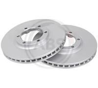 2x Disque de frein ventilé 17001 A.B.S. pour MITSUBISHI L200