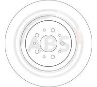 2x Disque de frein ventilé 17008 A.B.S. pour ALFA ROMEO GTV SPIDER 156 147