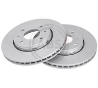 2x Disque de frein ventilé 17022 A.B.S. pour VOLVO MITSUBISHI