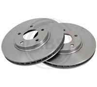 2x Disque de frein ventilé 17051 A.B.S. pour DAIMLER JAGUAR