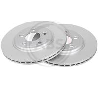2x Disque de frein ventilé 17078 A.B.S. pour JAGUAR DAIMLER