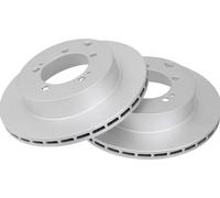 2x Disque de frein ventilé 17124 A.B.S. pour MITSUBISHI SPACE WAGON LANCER VI