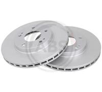2x Disque de frein ventilé 17125 A.B.S. pour MITSUBISHI LANCER VII LANCER V