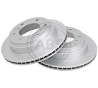 2x Disque de frein ventilé 17130 A.B.S. pour MITSUBISHI PAJERO IV PAJERO CLASSIC