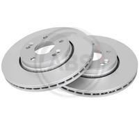 2x Disque de frein ventilé 17153 A.B.S. pour RENAULT LAGUNA II