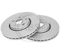 2x Disque de frein ventilé 17158 A.B.S. pour RENAULT ESPACE IV LAGUNA II