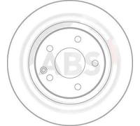 2x Disque de frein ventilé 17365 A.B.S. pour MERCEDES-BENZ CLASSE A