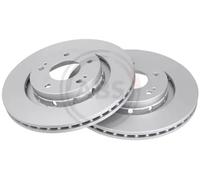 2x Disque de frein ventilé 17433 A.B.S. pour MITSUBISHI PEUGEOT CITROËN