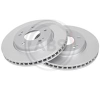 2x Disque de frein ventilé 17434 A.B.S. pour MITSUBISHI LANCER VII SPACE RUNNER