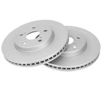 2x Disque de frein ventilé 17460 A.B.S. pour TOYOTA LEXUS