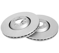2x Disque de frein ventilé 17554 A.B.S. pour PEUGEOT CITROËN