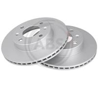2x Disque de frein ventilé 17643 A.B.S. pour HYUNDAI KIA