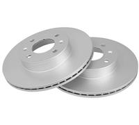 2x Disque de frein ventilé 17725 A.B.S. pour HYUNDAI KIA